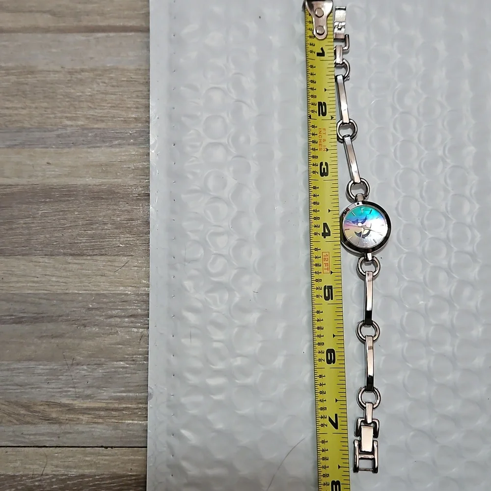 Rumours Women's Quartz Watch Silver‎ 2 Dolphins Yellow Pink Blue